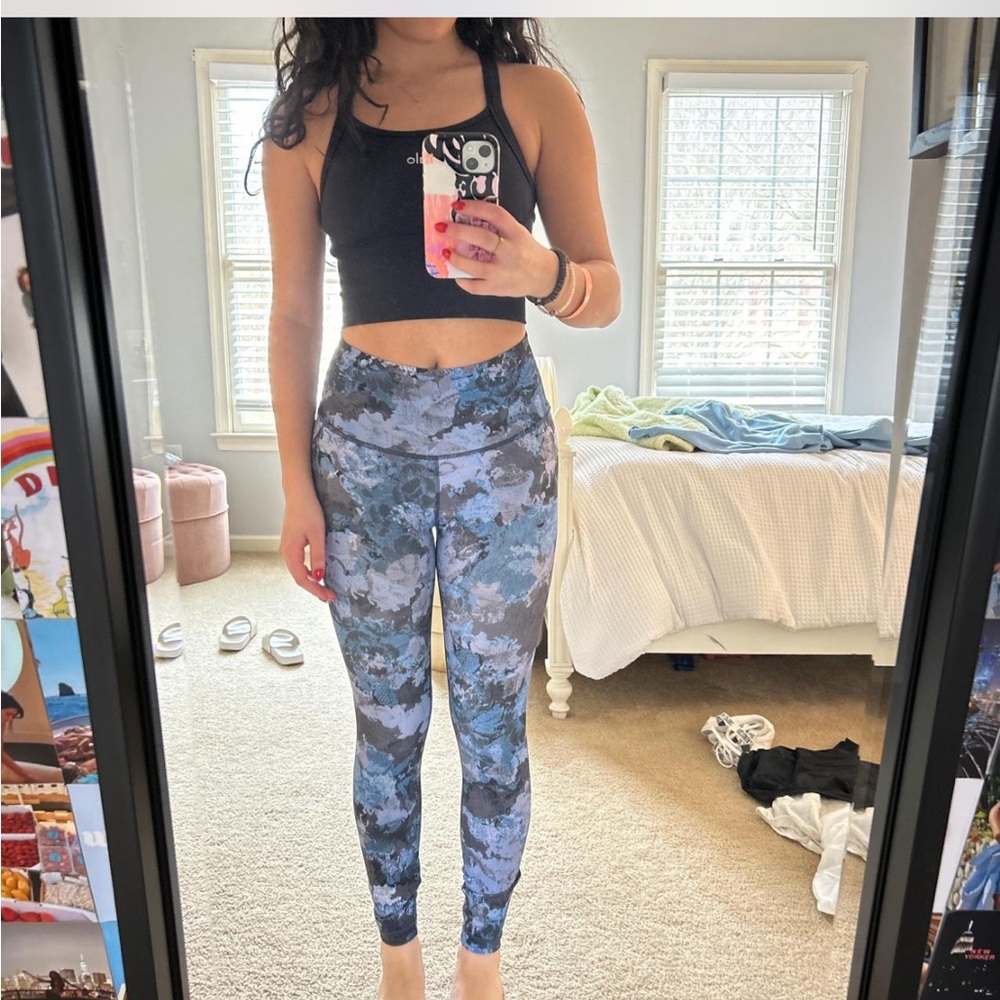 Lululemon blue purple multicolored leggings